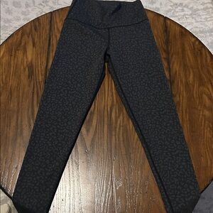 Aerie Charcoal Leopard Print Leggings